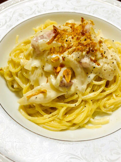ベーコンと玉ねぎの濃厚クリームパスタ-レシピのメイン写真