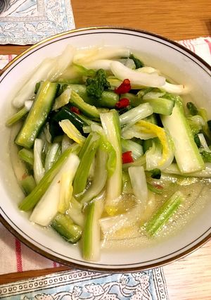 白菜セロリきゅうりの中華風酢の物-レシピのメイン写真
