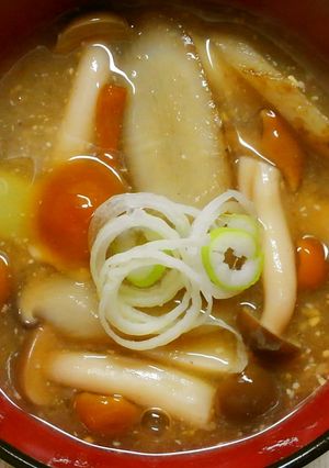 具沢山♪ごぼう なめこキノコのお味噌汁✿-レシピのメイン写真
