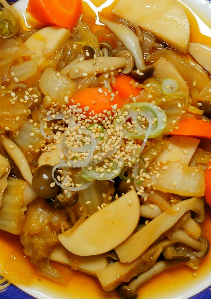 簡単✿蒲鉾と白菜とキノコたっぷり甘酢炒め-レシピのメイン写真