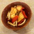 カリカリ厚揚げ☆きのこパプリカ中華炒め