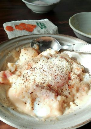 シチューが余ったら♥カルボナーラごはん♥-レシピのメイン写真