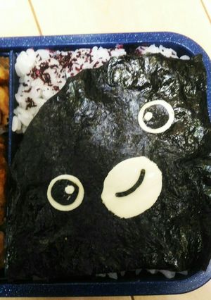キャラ弁　Suicaペンギン　簡単に。-レシピのメイン写真