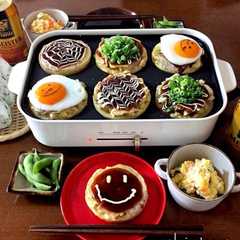 รูปของ 米粉の無添加お好み焼きホットプレート