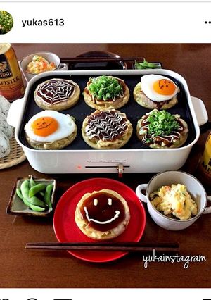 米粉の無添加お好み焼きホットプレート-レシピのメイン写真