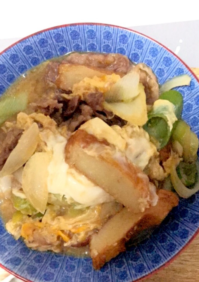 牛肉とさつま揚げの卵とじ-レシピのメイン写真