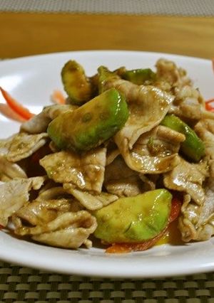 豚肉とアボカドのわさび醤油和え-レシピのメイン写真