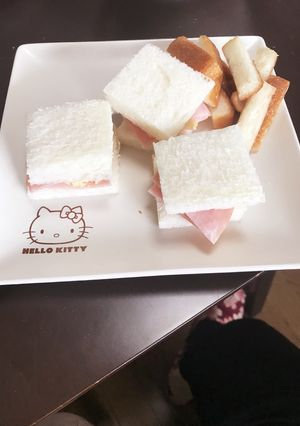 ズボラ主婦の簡単ハム卵ミニサンド-レシピのメイン写真