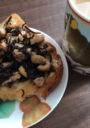 ヒジキトースト-レシピのメイン写真