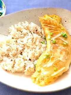 鯛めしアレンジ☆餡かけ和風オムレツ-レシピのメイン写真