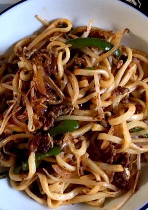 カレー風焼きうどん-レシピのメイン写真