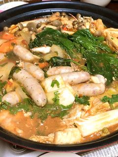 我が家の基本のトマト鍋+つけ麺パスタ-レシピのメイン写真