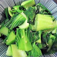 รูปของ 青梗菜のニンニク炒め