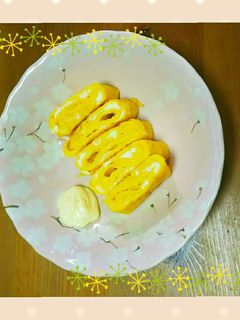 ご飯と合う!白だしで作る甘くない卵焼き-レシピのメイン写真
