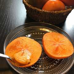รูปของ ゼリーのような美味しい柿のいただき方♪