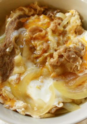 冷食の牛丼の具でたまごとじ丼(^^♪-レシピのメイン写真