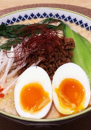 飲み干す1杯！豆乳担々麺orうどん(改)-レシピのメイン写真