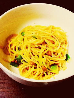 納豆パスタ(納豆ペペロンチーノ)-レシピのメイン写真