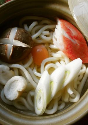 あとは火にかけるだけ(^^♪鍋焼きうどん-レシピのメイン写真