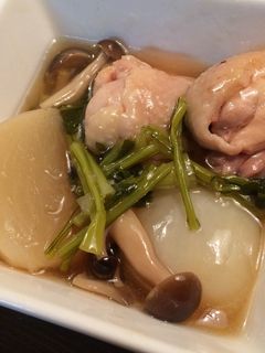 蕪と鶏肉のあんかけ煮-レシピのメイン写真