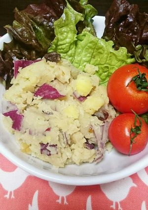 薩摩芋のポテトサラダ＊胡桃とレーズン入り-レシピのメイン写真