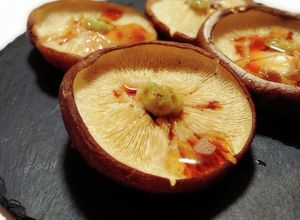⌘ 原木肉厚どんこ椎茸焼 ～ 山葵醤油⌘-レシピのメイン写真