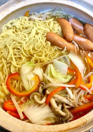 野菜たっぷりのラーメン鍋-レシピのメイン写真