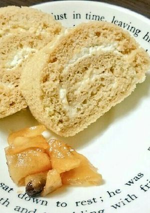 【あっさりめ】紅茶のロールケーキ-レシピのメイン写真