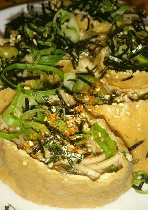 冷蔵庫の在庫で作る『蕎麦いなり』-レシピのメイン写真