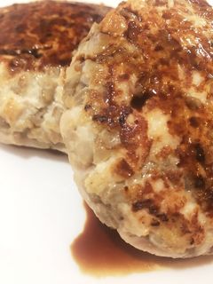 ヘルシー鶏肉ごぼうハンバーグ-レシピのメイン写真