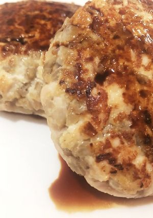 ヘルシー鶏肉ごぼうハンバーグ-レシピのメイン写真