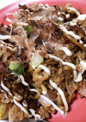昔懐かしそば飯-レシピのメイン写真