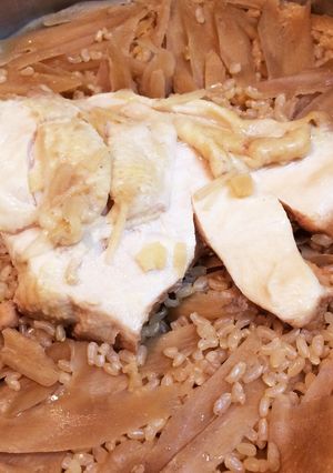 玄米派の鶏胸肉まるごと牛蒡ごはん-レシピのメイン写真