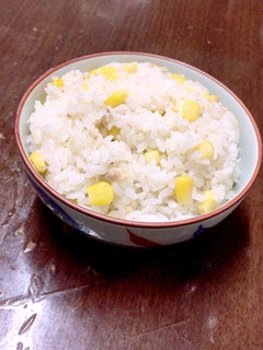 調味料なし!コーンとツナの炊き込みご飯☆-レシピのメイン写真