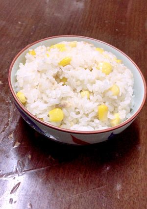 調味料なし！コーンとツナの炊き込みご飯☆-レシピのメイン写真