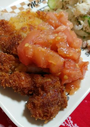 トマトでさっぱり☆~ミラノ風カツレツ~-レシピのメイン写真