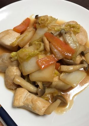 鶏胸肉と野菜の味噌炒め-レシピのメイン写真