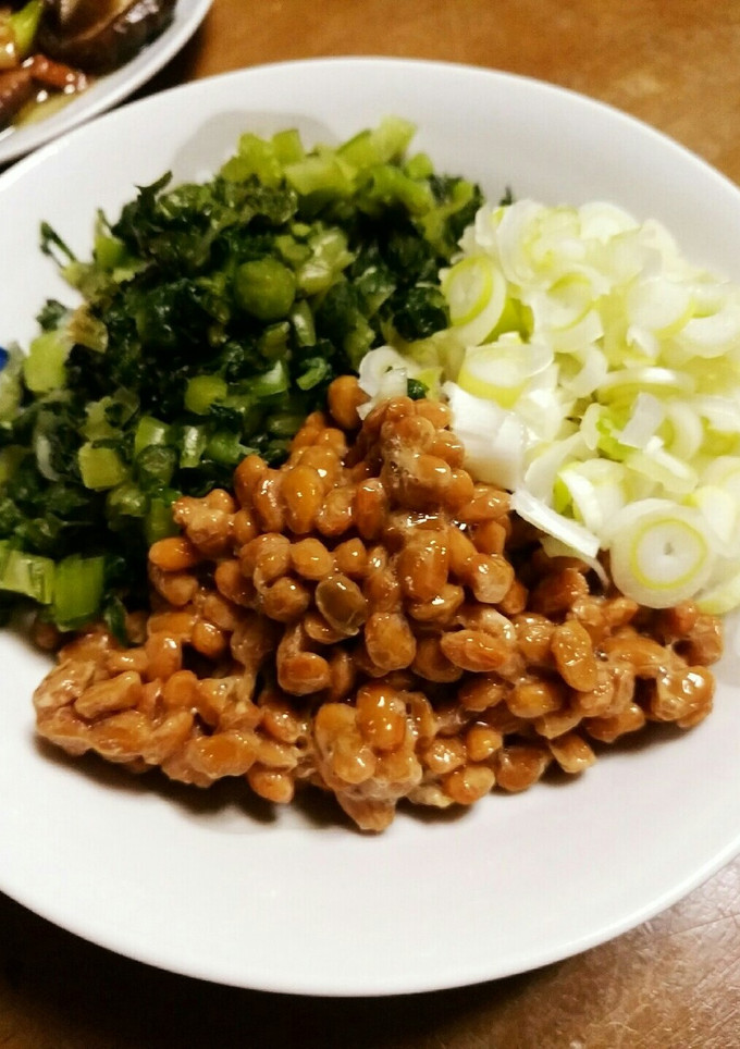 田舎の冬のごちそう＊野沢菜と納豆和え＊-レシピのメイン写真