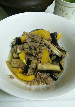 豚ひき肉と茄子の味噌炒め-レシピのメイン写真