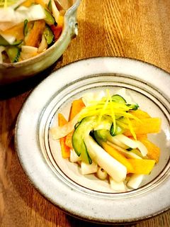 柿とかぶの甘酢和え-レシピのメイン写真