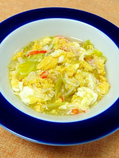 簡単5分!カニカマとレタスの中華旨煮-レシピのメイン写真