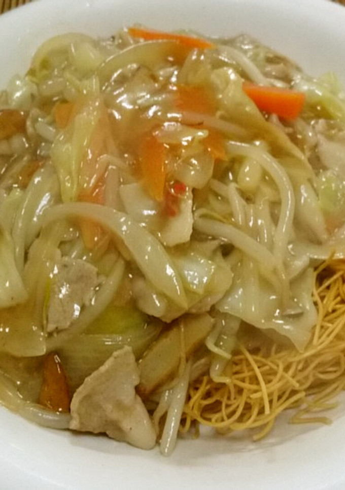 お安い皿うどん（硬やきそば）-レシピのメイン写真