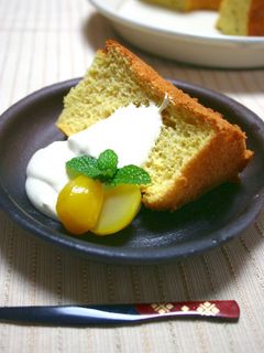 栗きんとん☆シフォンケーキ♪-レシピのメイン写真