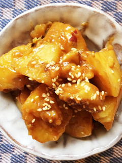 コク旨!さつまいものピーナッツバター和え-レシピのメイン写真
