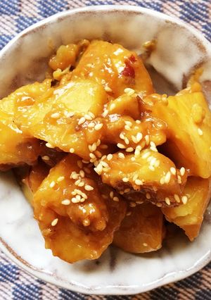 コク旨!さつまいものピーナッツバター和え-レシピのメイン写真