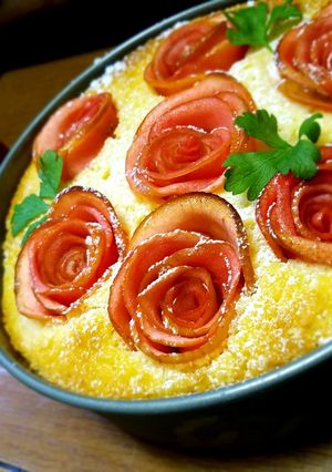 洒落た林檎のケーキ-レシピのメイン写真