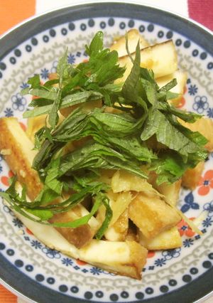 こんがり厚揚げの味噌マヨ炒め-レシピのメイン写真