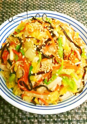 簡単♡白菜とささみのラーポン中華サラダ-レシピのメイン写真