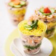 華やかアレンジ♪お赤飯カップ寿司