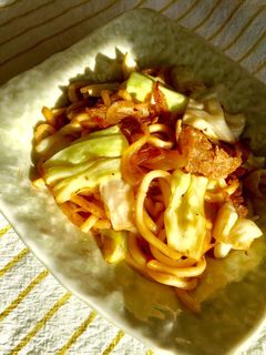 簡単あっさり和風焼きうどん-レシピのメイン写真